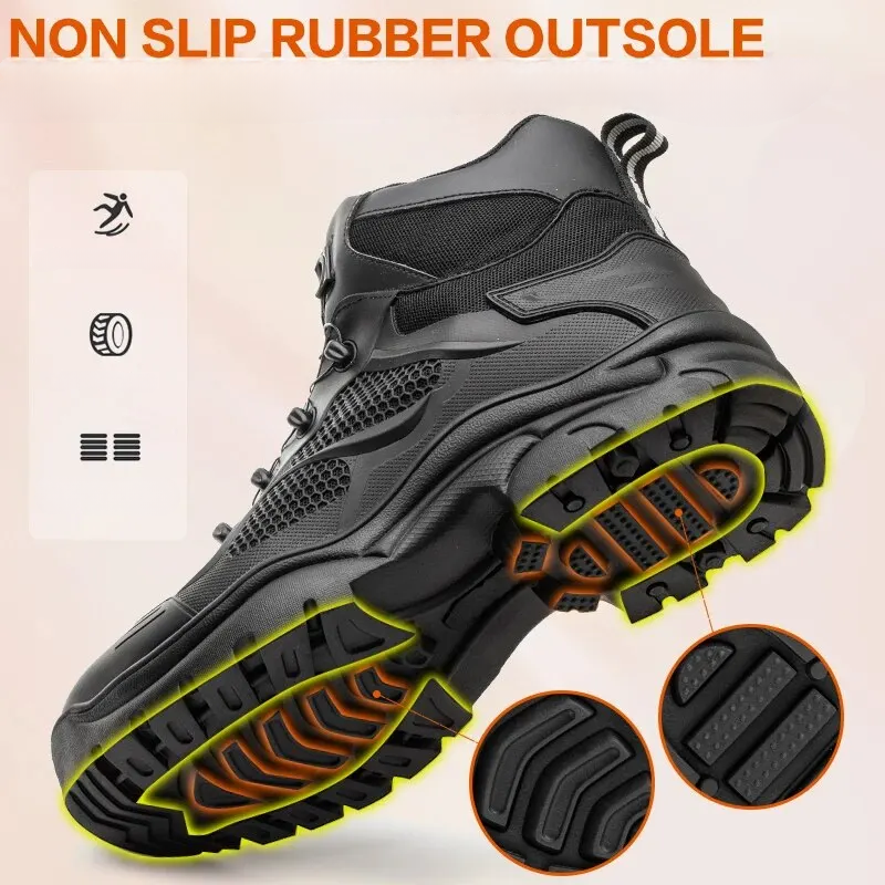 WS 107: Rotating Button Protective Safety Work Shoes