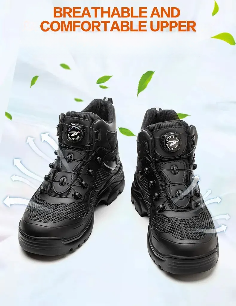 WS 107: Rotating Button Protective Safety Work Shoes