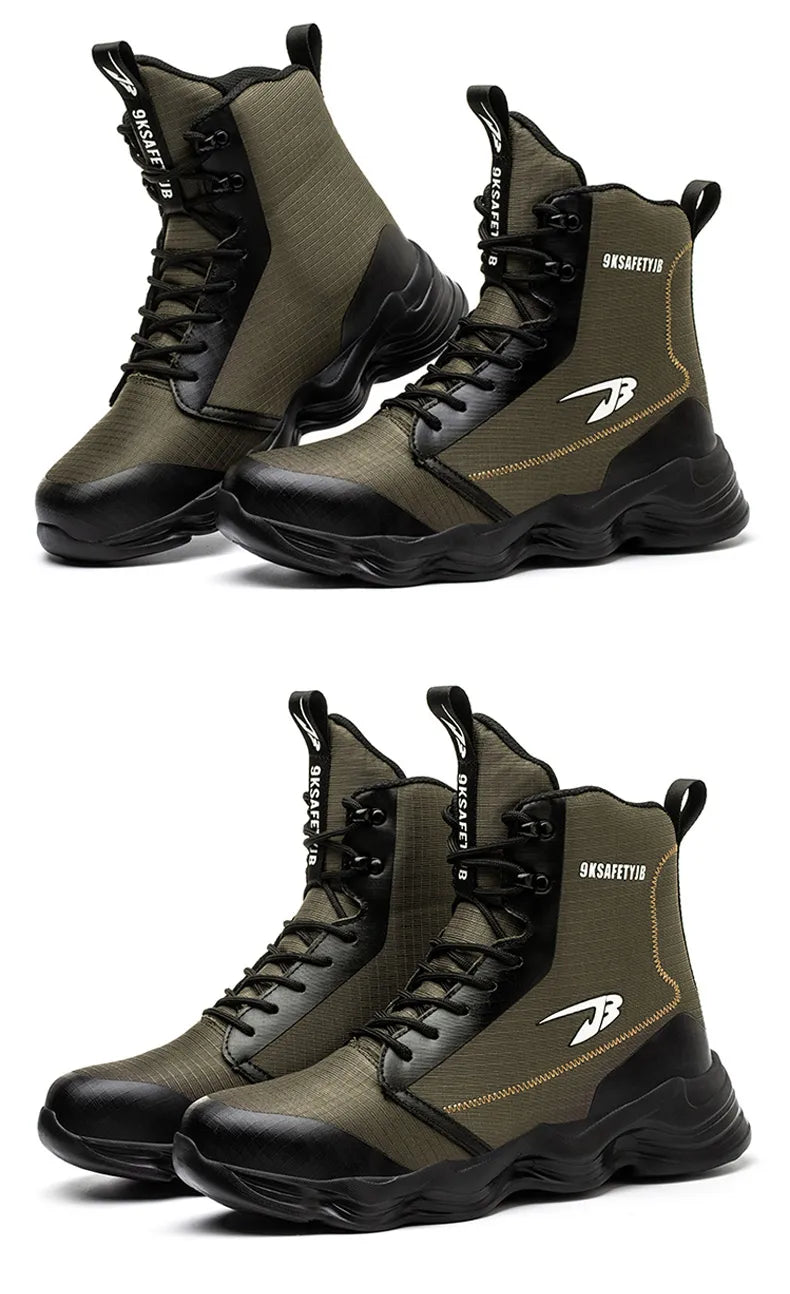 WS 104: High-top Steel-toe-cap Work Boots